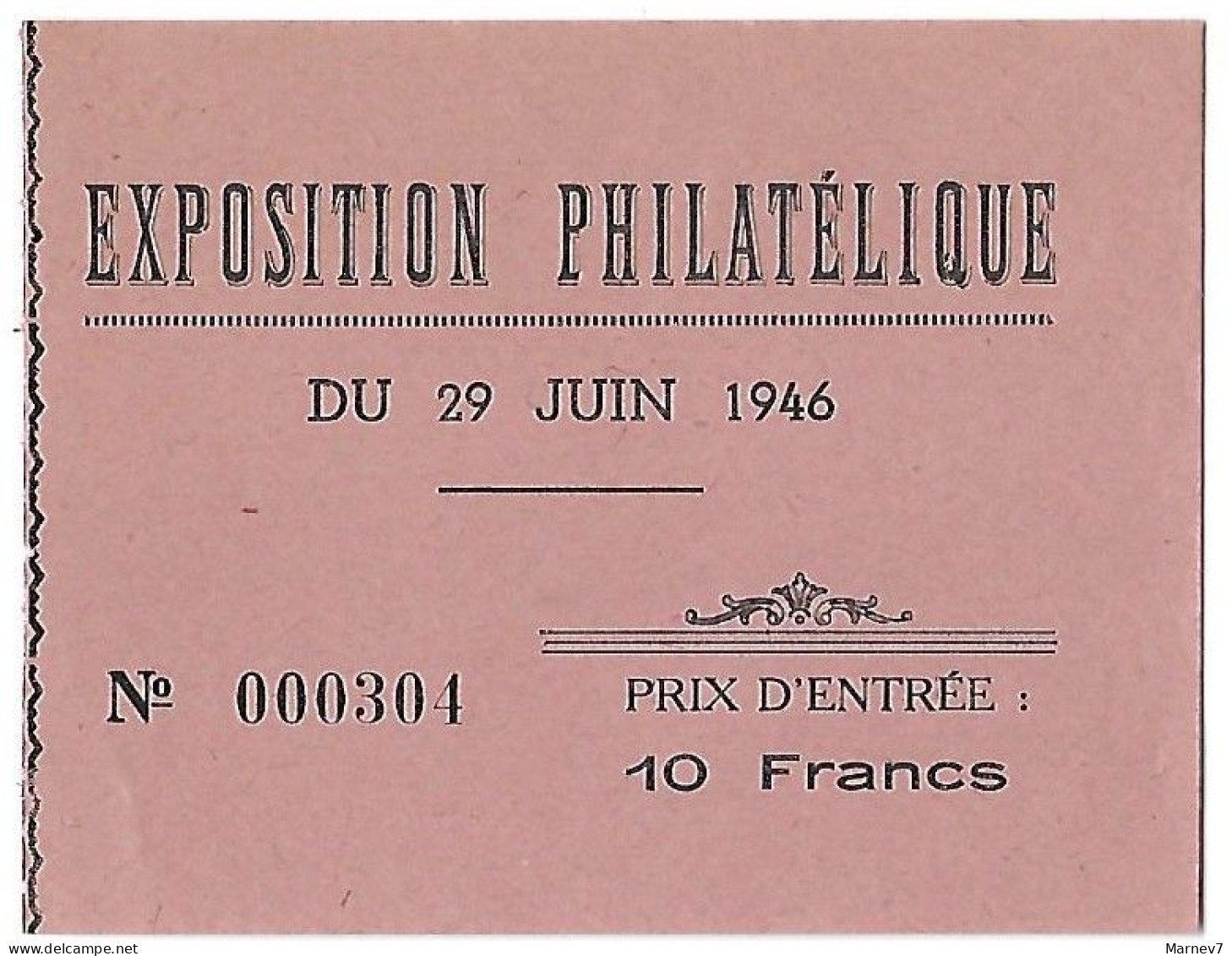 Journée Du Timbre 29 30 Juin 1946 - DOUAI - Programme Fascicule De Présentation - Billet Entrée Exposition Philatélique - Storia Postale