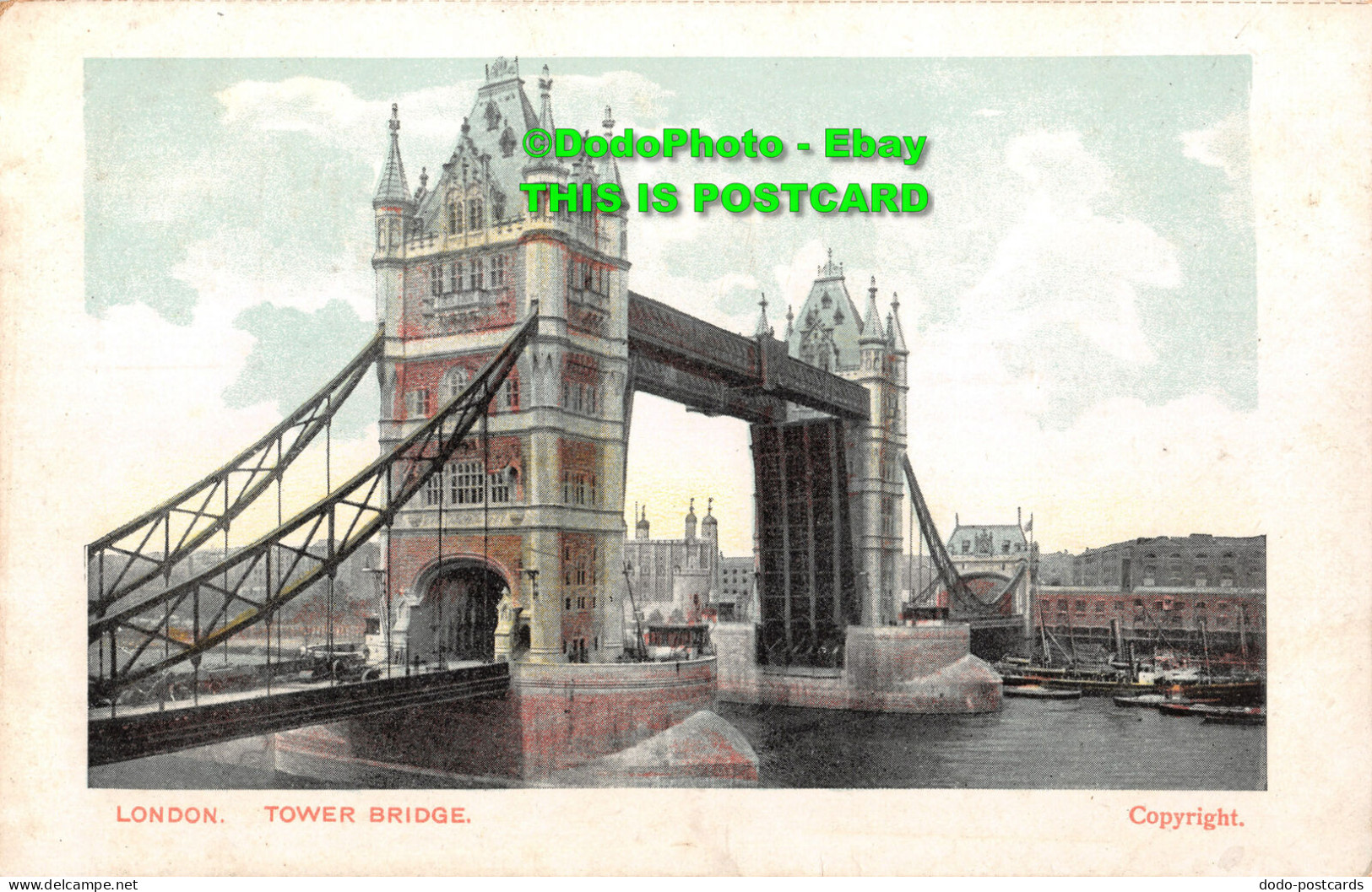 R354133 London. Tower Bridge. Post Card - Sonstige & Ohne Zuordnung