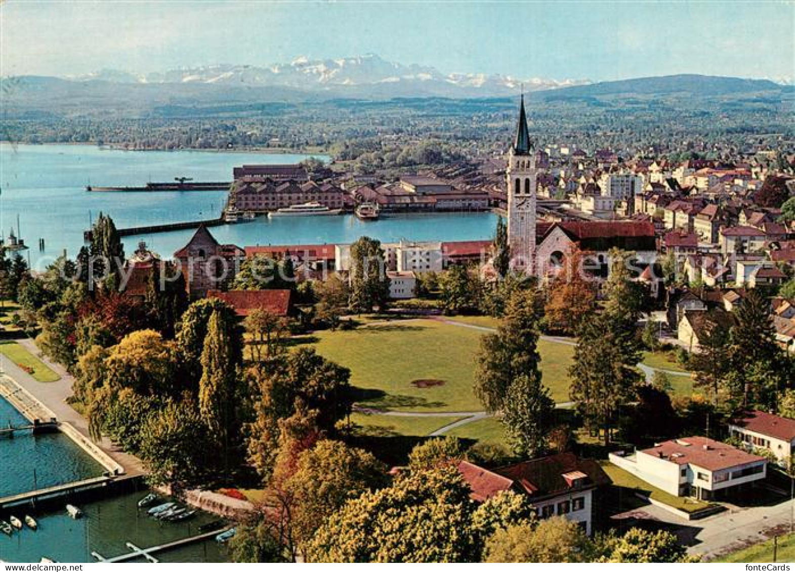 13532139 Romanshorn TG Panorama Blick Auf Saentis Appenzeller Alpen Bodensee Fli - Sonstige & Ohne Zuordnung