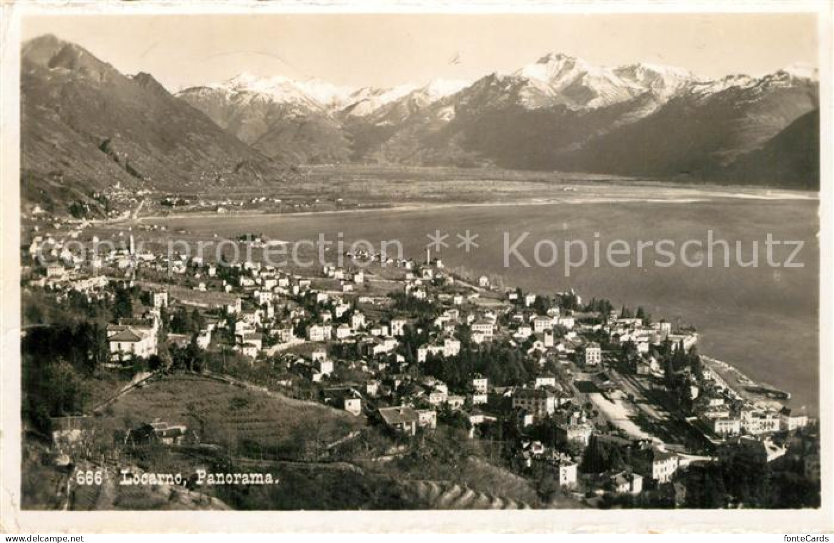 13528289 Locarno Lago Maggiore Alpenpanorama Locarno Lago Maggiore - Andere & Zonder Classificatie