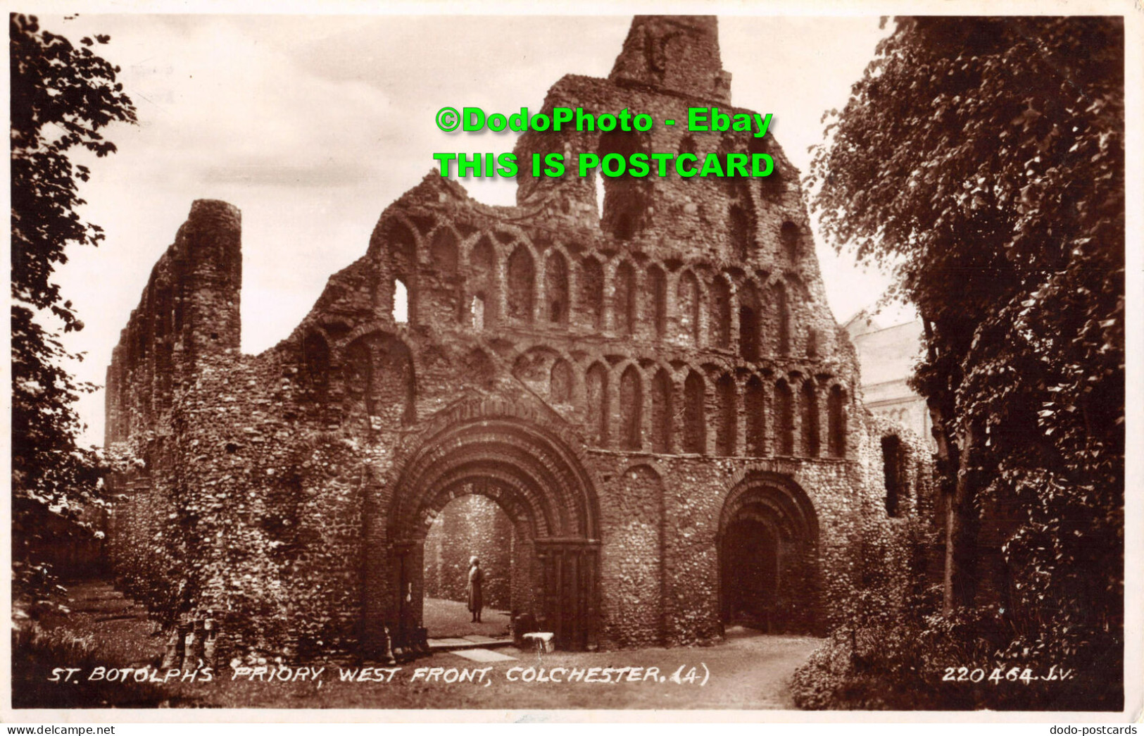 R354373 St. Botolphs Priory West Front Colchester. 4. 220 464. J. V. Valentine A - World