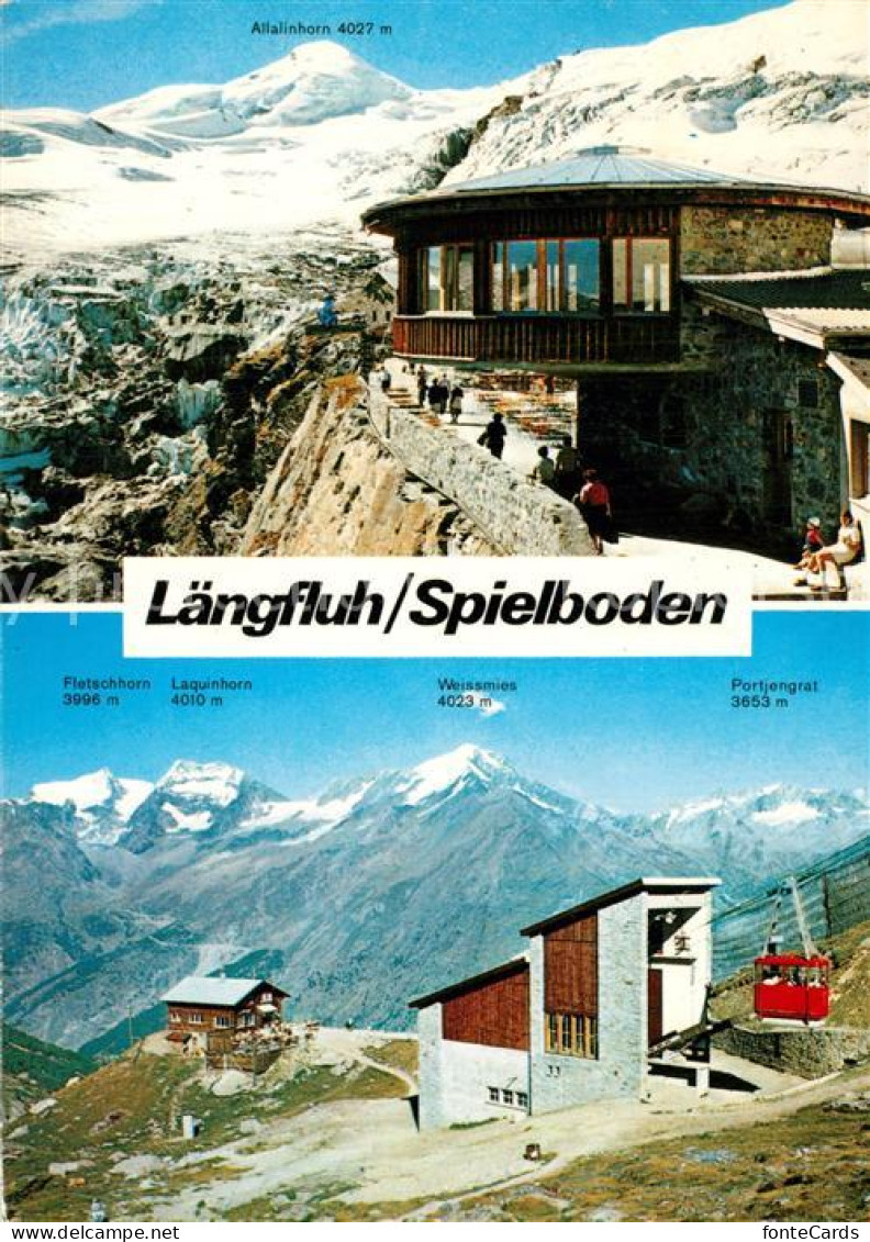 13521407 Saas-Fee Laengfluh Spielboden Allalinhorn Seilbahnstation Saas-Fee - Other & Unclassified