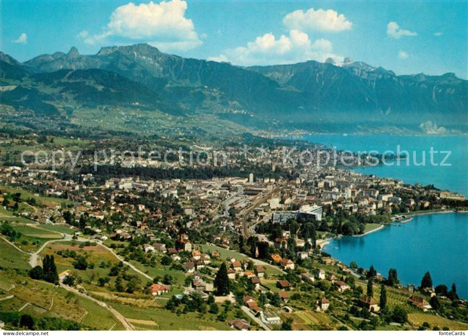 13521387 La Tour-de-Peilz Dent De Jaman Rochers De Naye Et Tours D’Ai Fliegerauf - Autres & Non Classés