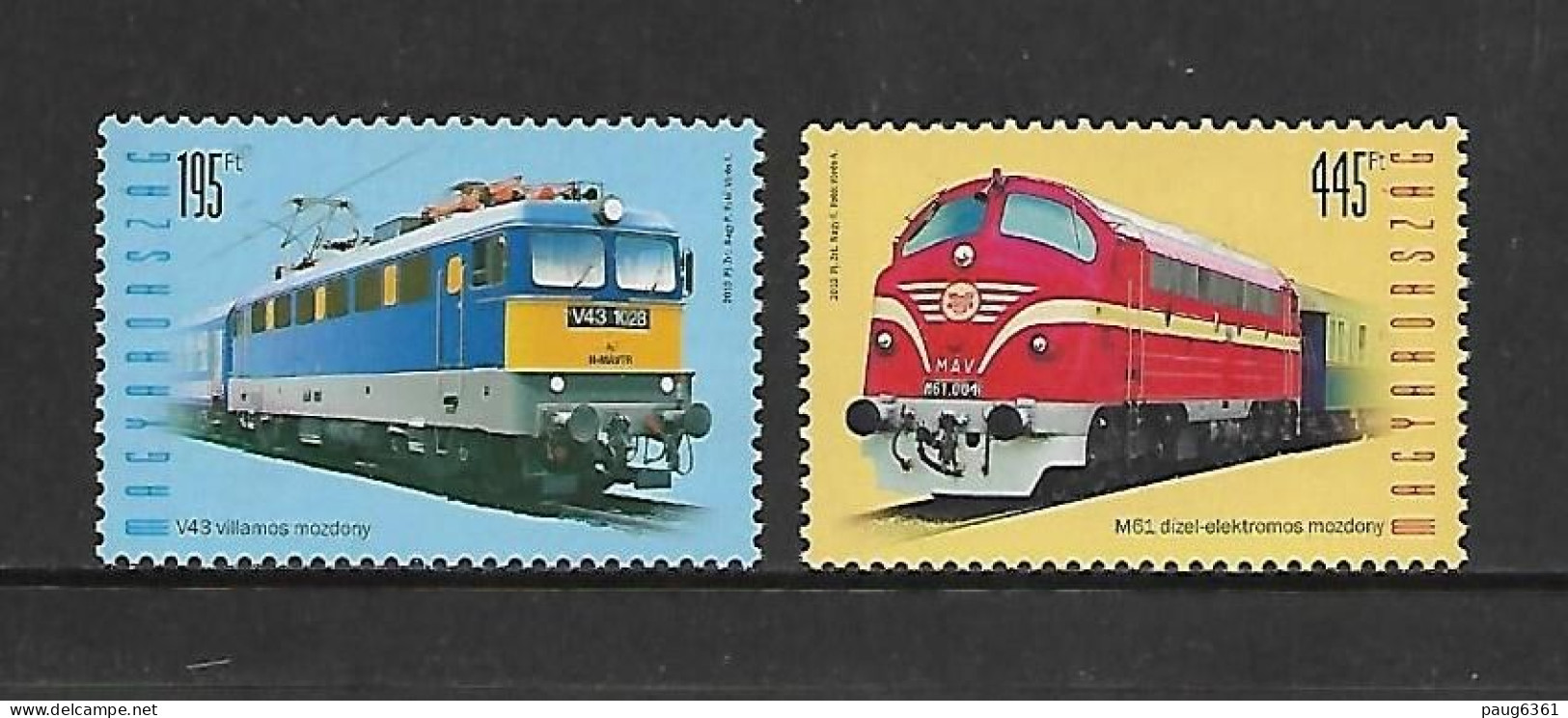 HONGRIE 2013 TRAINS  YVERT N°4537/4538 NEUF MNH** - Eisenbahnen