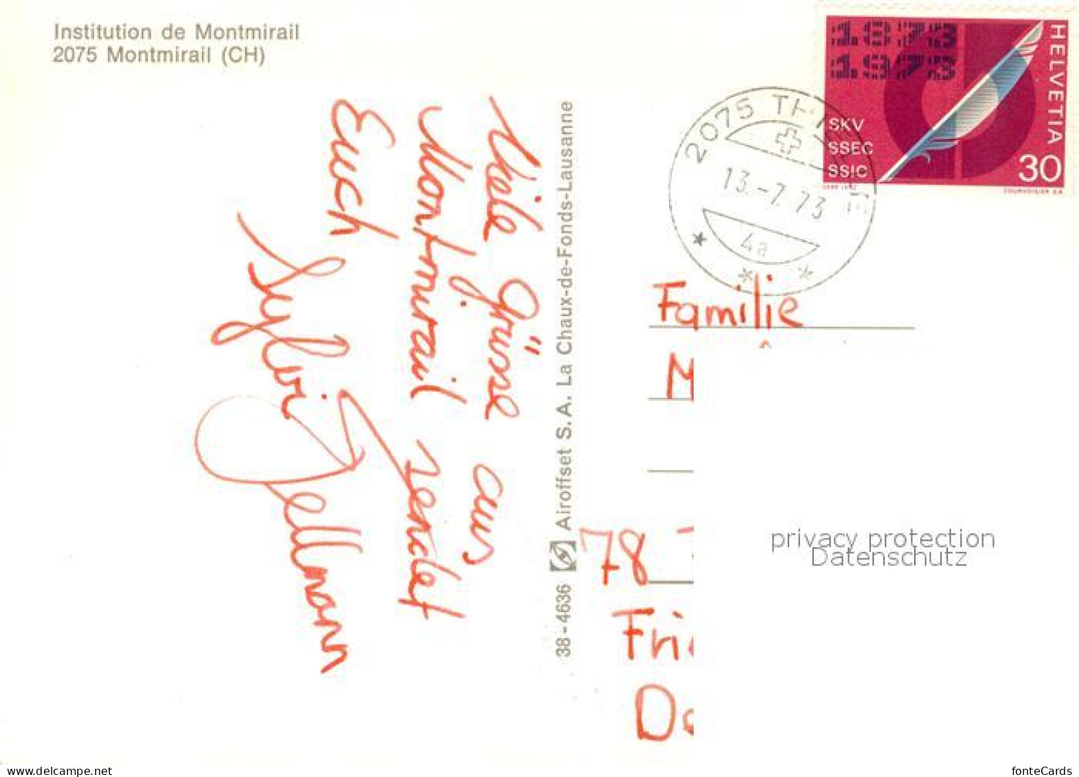 13520657 Montmirail NE Fliegeraufnahme Institution De Montmirail  - Autres & Non Classés