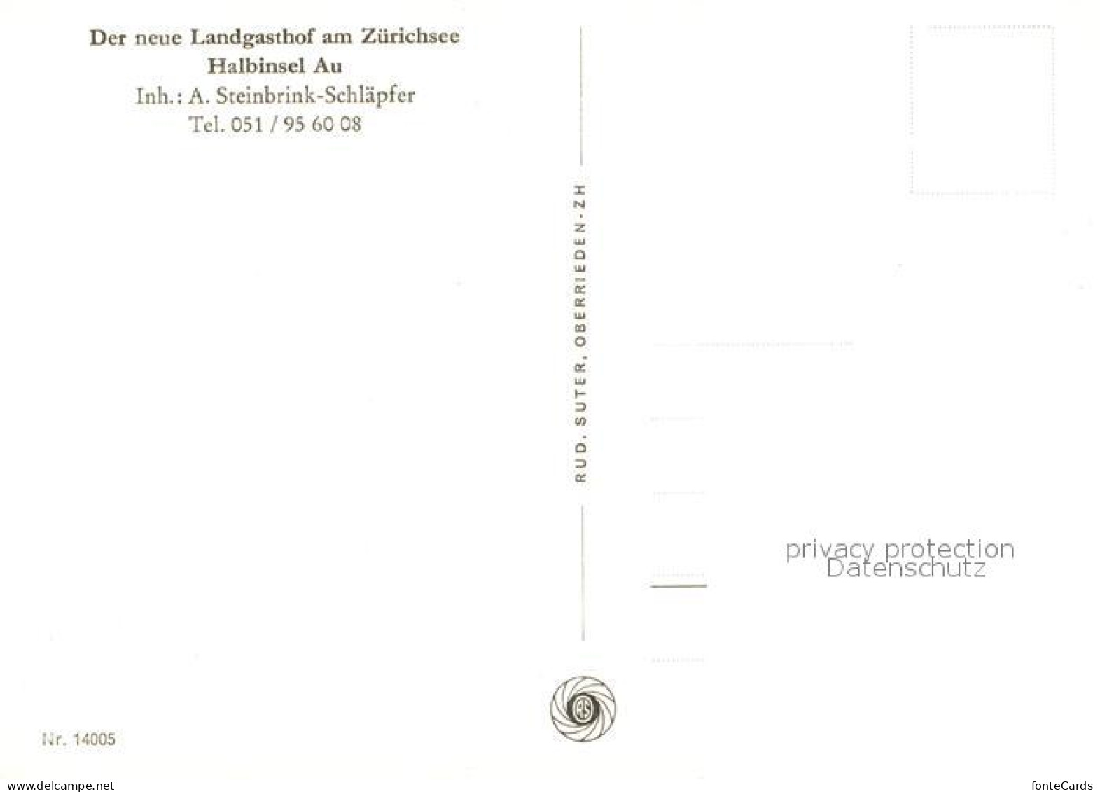 13519019 Au ZH Landgasthof Am Zuerichsee Au ZH - Andere & Zonder Classificatie