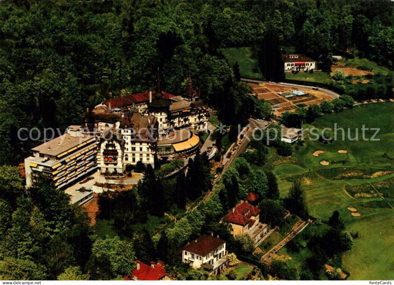 13517929 Zuerich ZH Dolder Grand Hotel Und Golf Course Fliegeraufnahme Zuerich Z - Andere & Zonder Classificatie