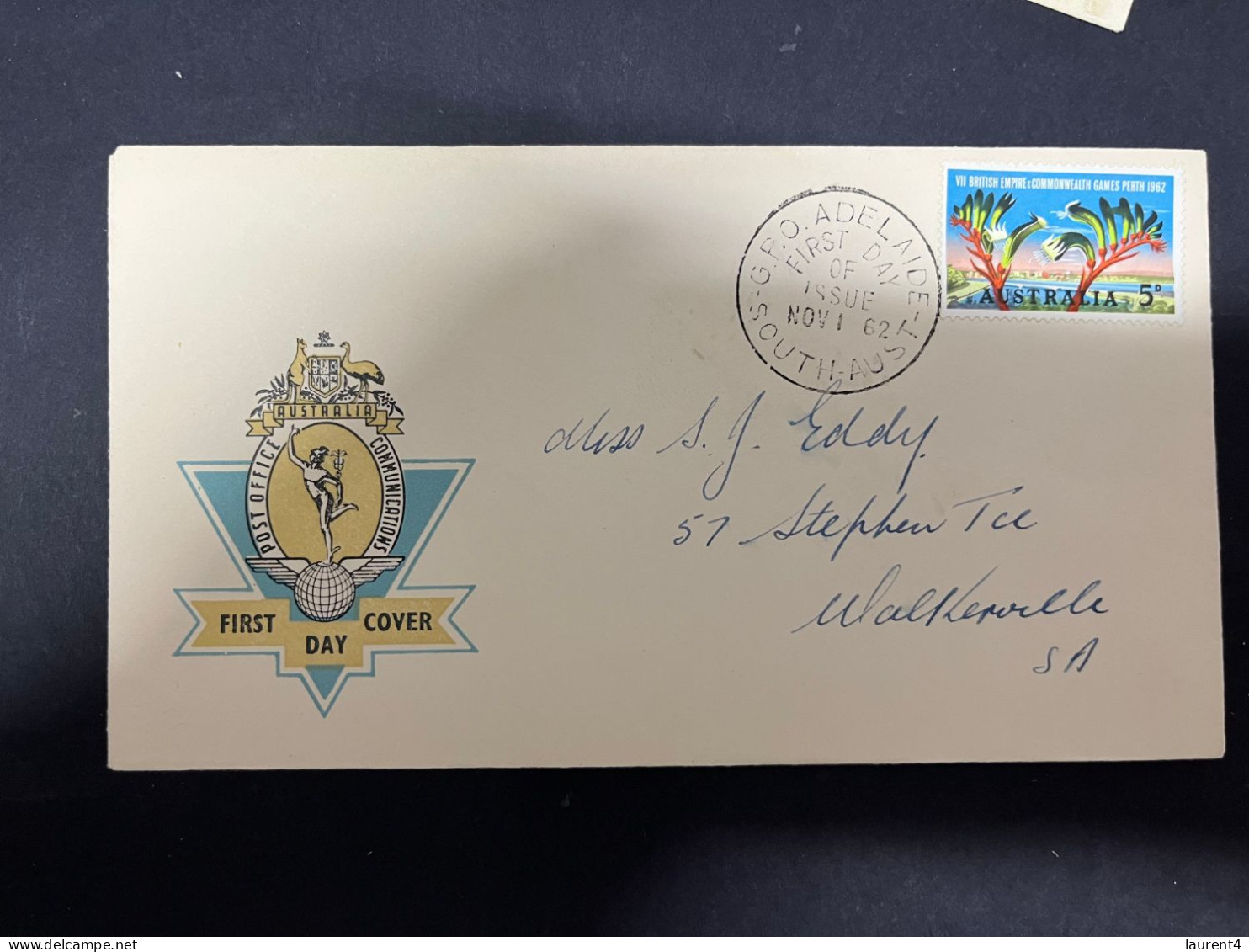 14-5-2024 (5 Z 9) Australia FDC - 1962 - Perth British Empire Games (now Called Commonwealth Games) - Ersttagsbelege (FDC)