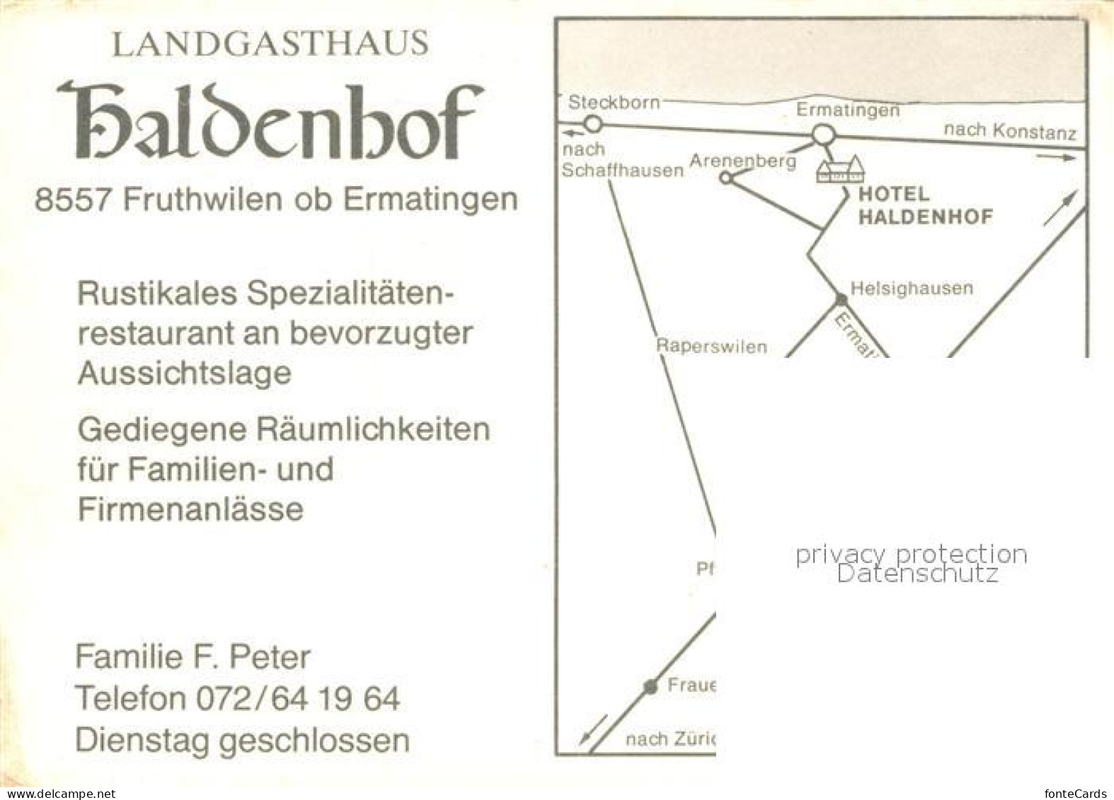 13363739 Fruthwilen Landgasthas Haldenhof Schweizer Flagge Blick Auf Bodensee Fr - Other & Unclassified