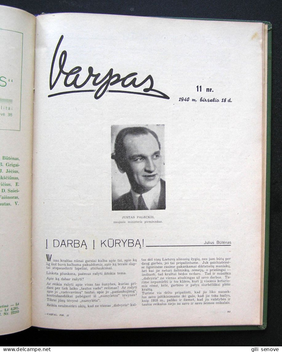 Lithuanian Magazine / Varpas 1940