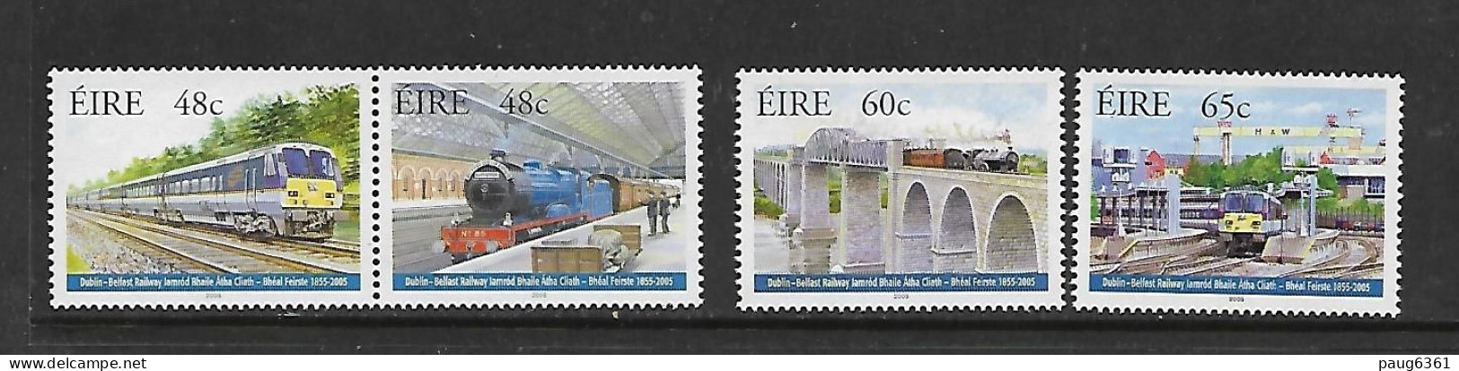 IRLANDE 2005 TRAINS  YVERT N°1642/1645 NEUF MNH** - Eisenbahnen