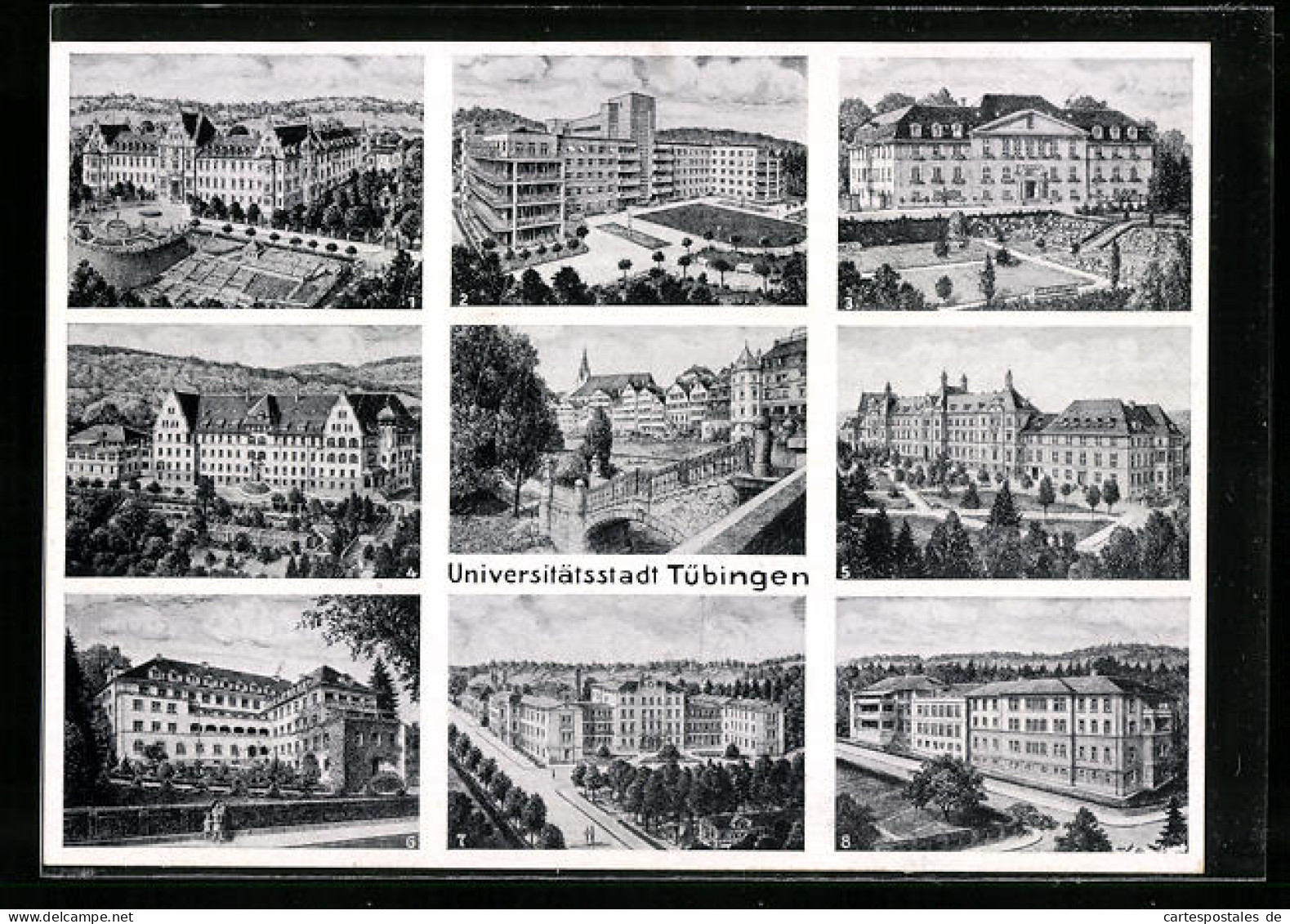 AK Tübingen, Ortspartie, Ansichten Der Klinikgebäude  - Tübingen