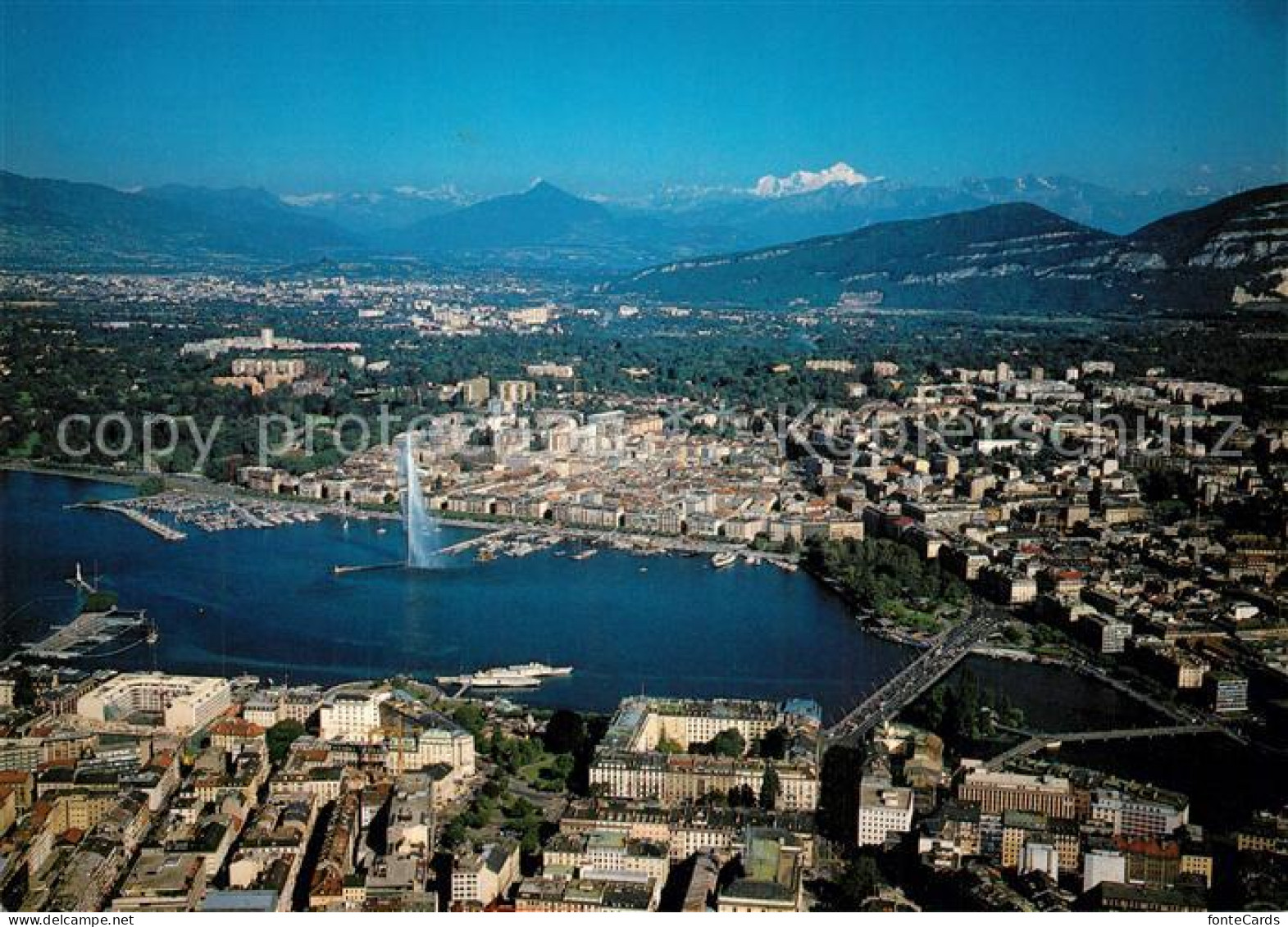 13359607 Geneve GE La Ville La Rade Et Le Mont Blanc Geneve GE - Autres & Non Classés