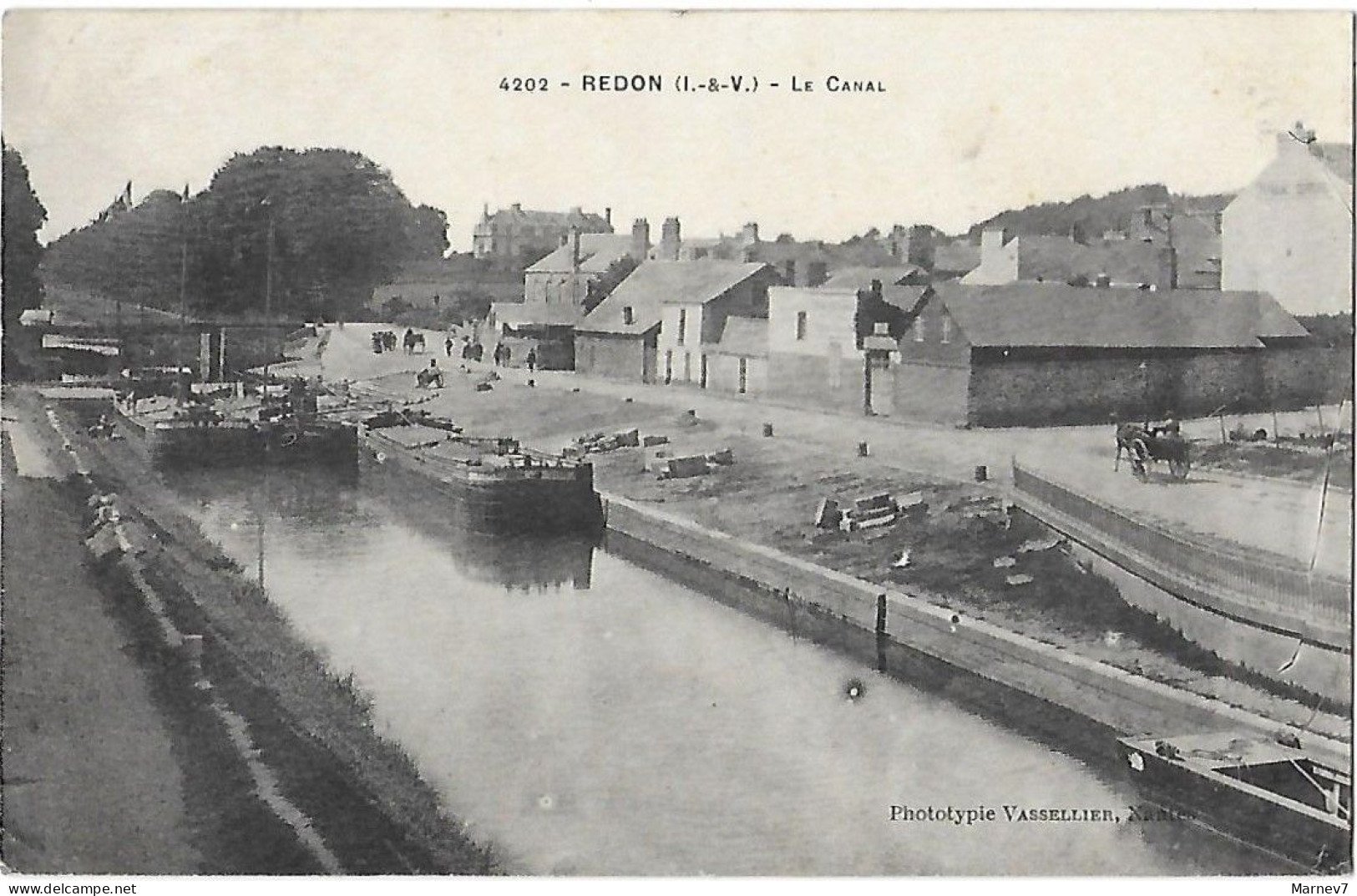 35 Ille Et Vilaine - CPA - REDON - Le Canal - 1918 - Péniches - - Redon