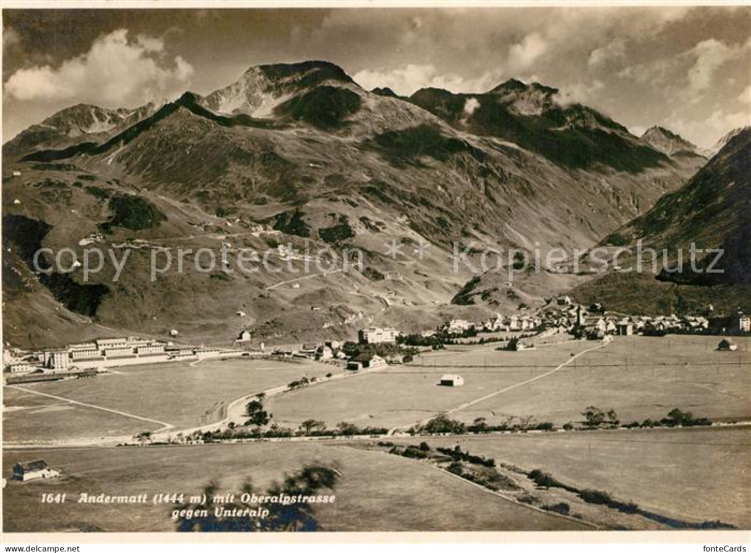 13356267 Andermatt Mit Oberalpstrasse Und Unteralp Andermatt - Andere & Zonder Classificatie