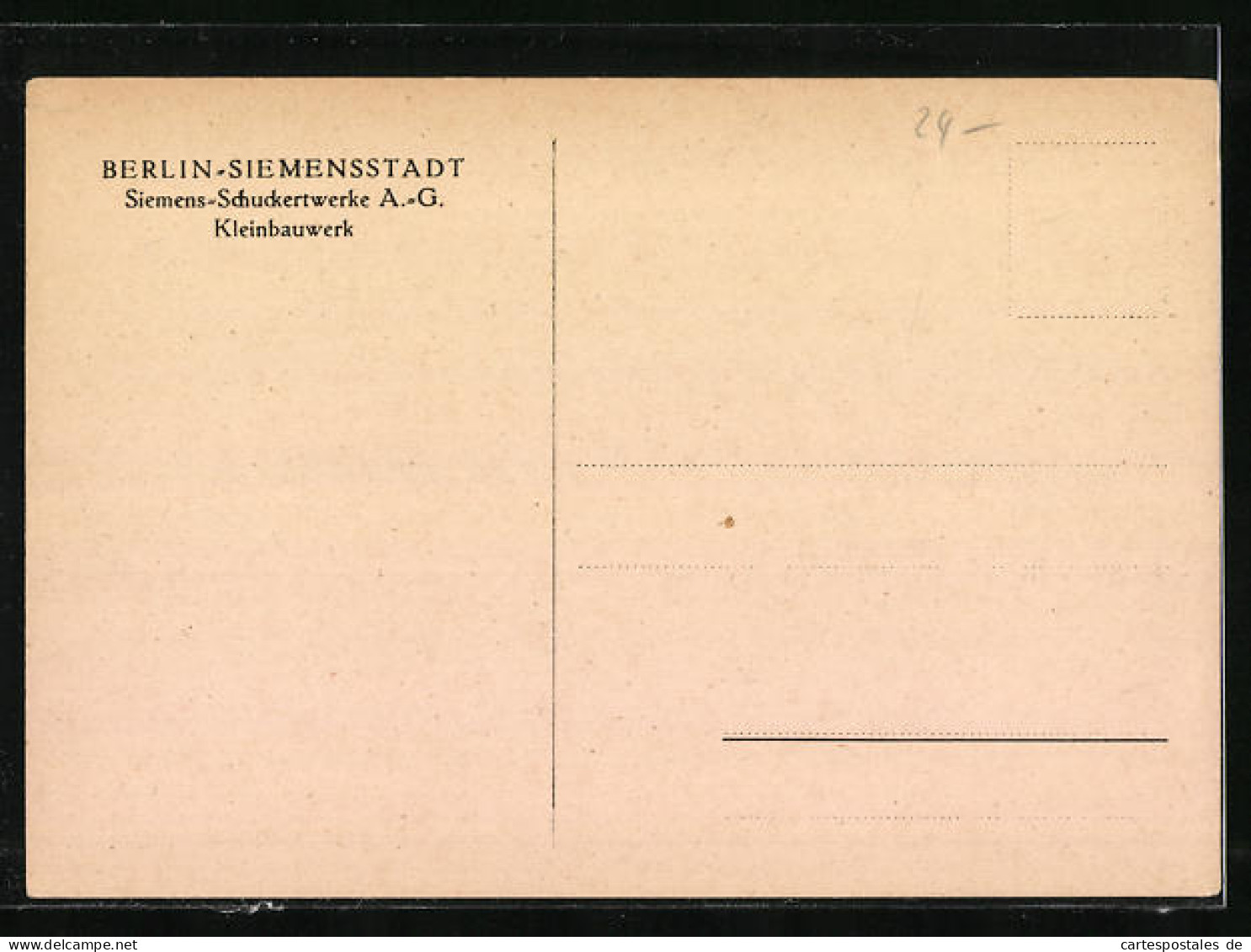 AK Berlin-Siemensstadt, Siemens-Schuckertwerke, Kleinbauwerk  - Spandau