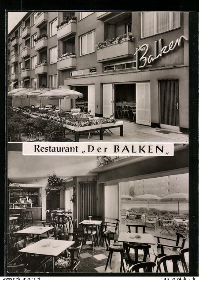 AK Berlin-Charlottenburg, Restaurant Der Balken, Gotha-Allee 29  - Charlottenburg