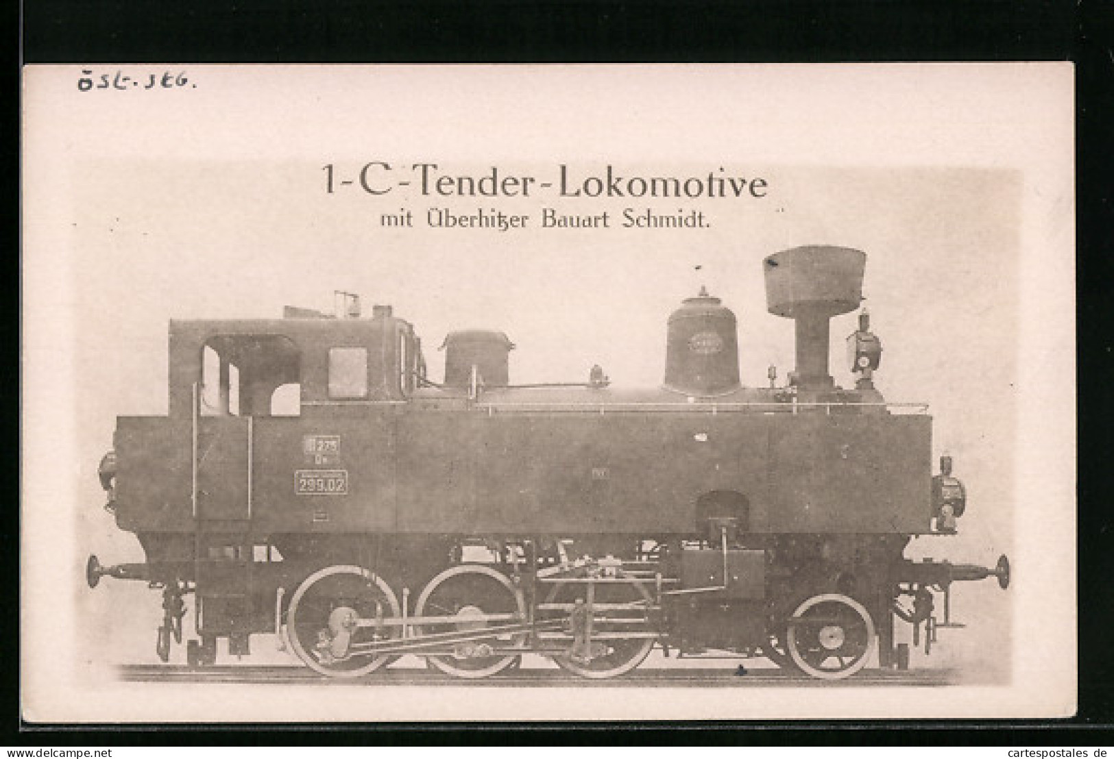 AK 1-C-Tender-Lokomotive Mit Überhitzer Bauart Schmidt, Kennung 299.02  - Trains