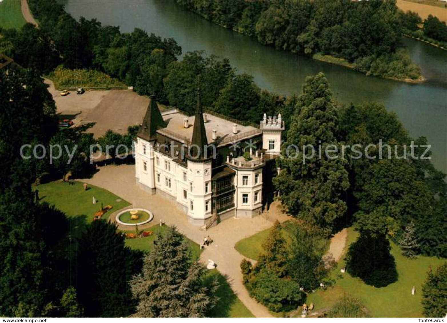 13341607 Bad Zurzach August Deusser Museum Schloss Fliegeraufnahme Bad Zurzach - Sonstige & Ohne Zuordnung