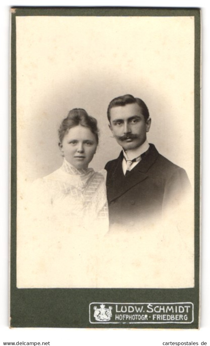 Fotografie Ludw. Schmidt, Friedberg I. Hessen, Herr P. Panzer Mit Seiner Frau  - Anonymous Persons