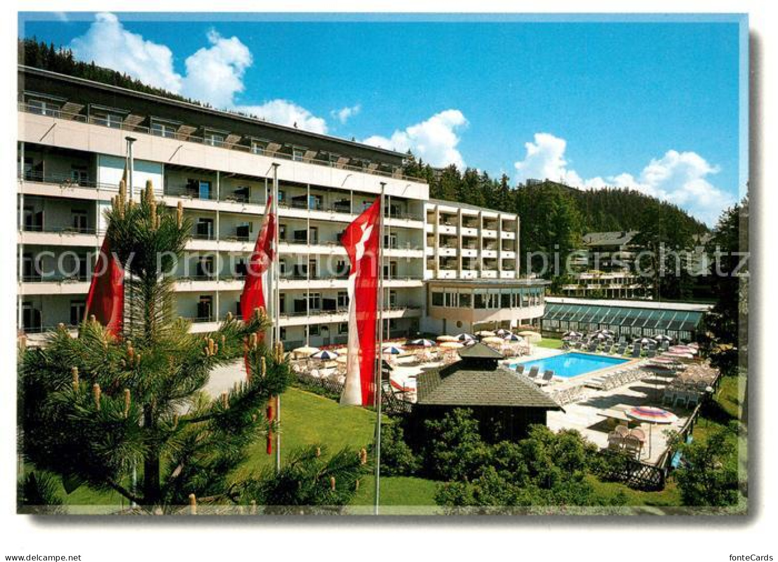 13340249 Crans-Montana Club Hotel Valaisia Mit Pool Crans-Montana - Autres & Non Classés
