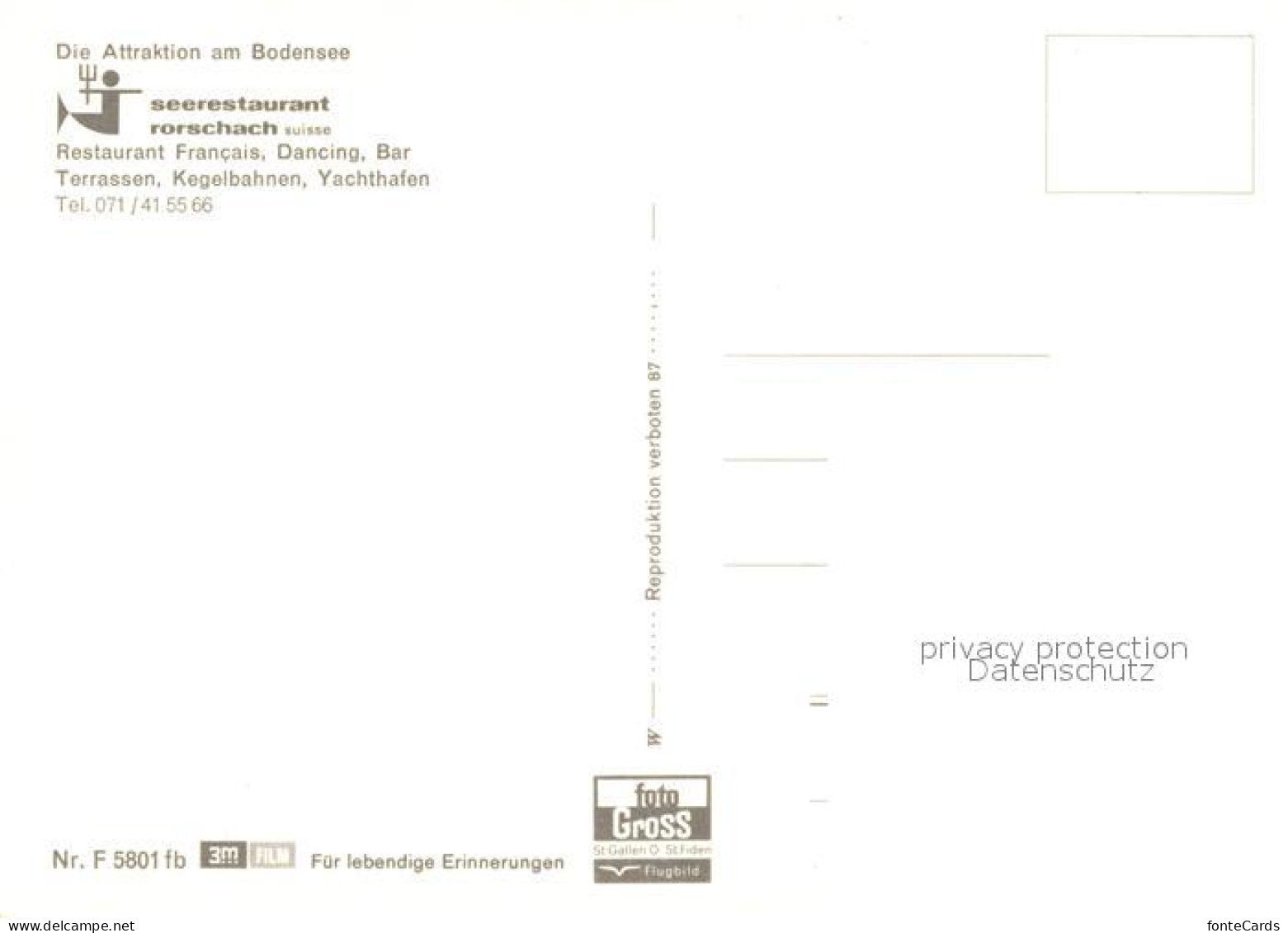 13340097 Rorschach Bodensee Seerestaurant Fliegeraufnahme Rorschach Bodensee - Other & Unclassified