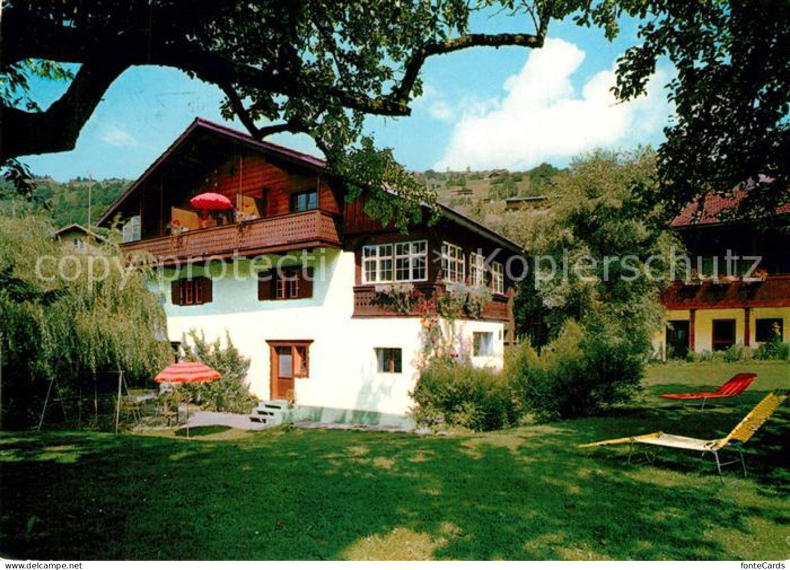 13339837 Luzein Gaestehaus Pension Haus Aufblick Garten Luzein - Other & Unclassified