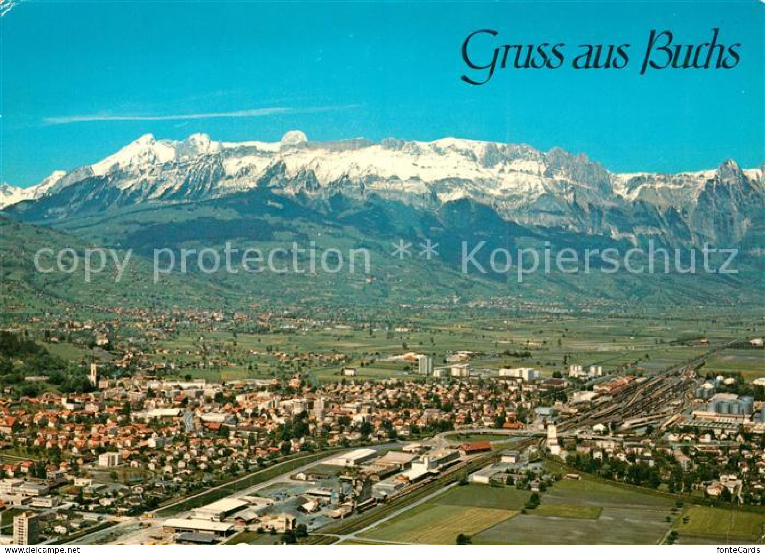 13339777 Buchs SG Blick Zum Alpstein Appenzeller Alpen Fliegeraufnahme Buchs SG - Andere & Zonder Classificatie