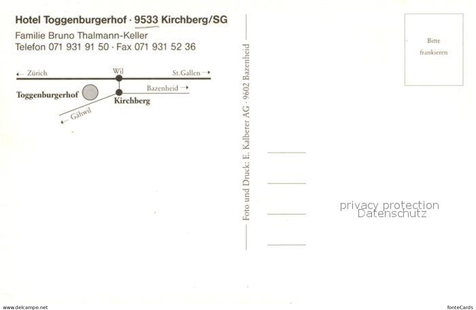 13338529 Kirchberg SG Hotel Toggenburgerhof Kirchberg SG - Other & Unclassified