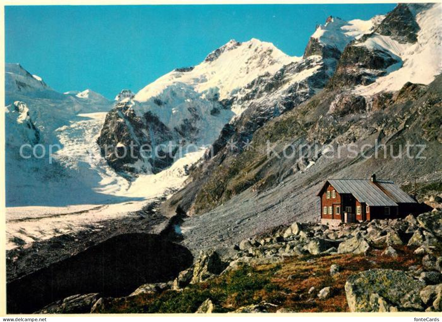 13337379 Bovalhuette Mit Biancograt Piz Bernina Und Crast Aguezza Bovalhuette - Other & Unclassified