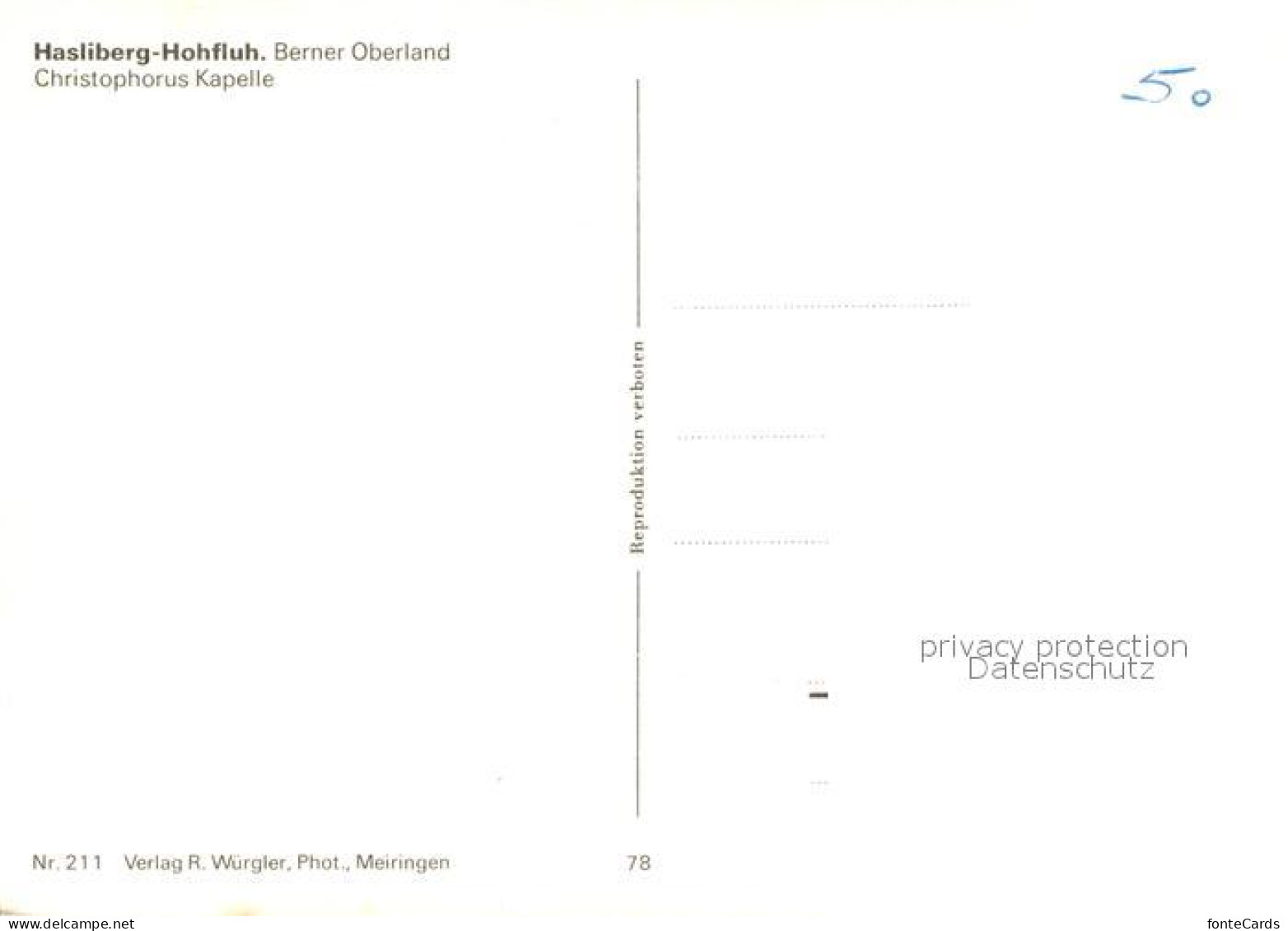 13336519 Hasliberg Hohfluh Christophorus Kapelle Hasliberg Hohfluh - Autres & Non Classés