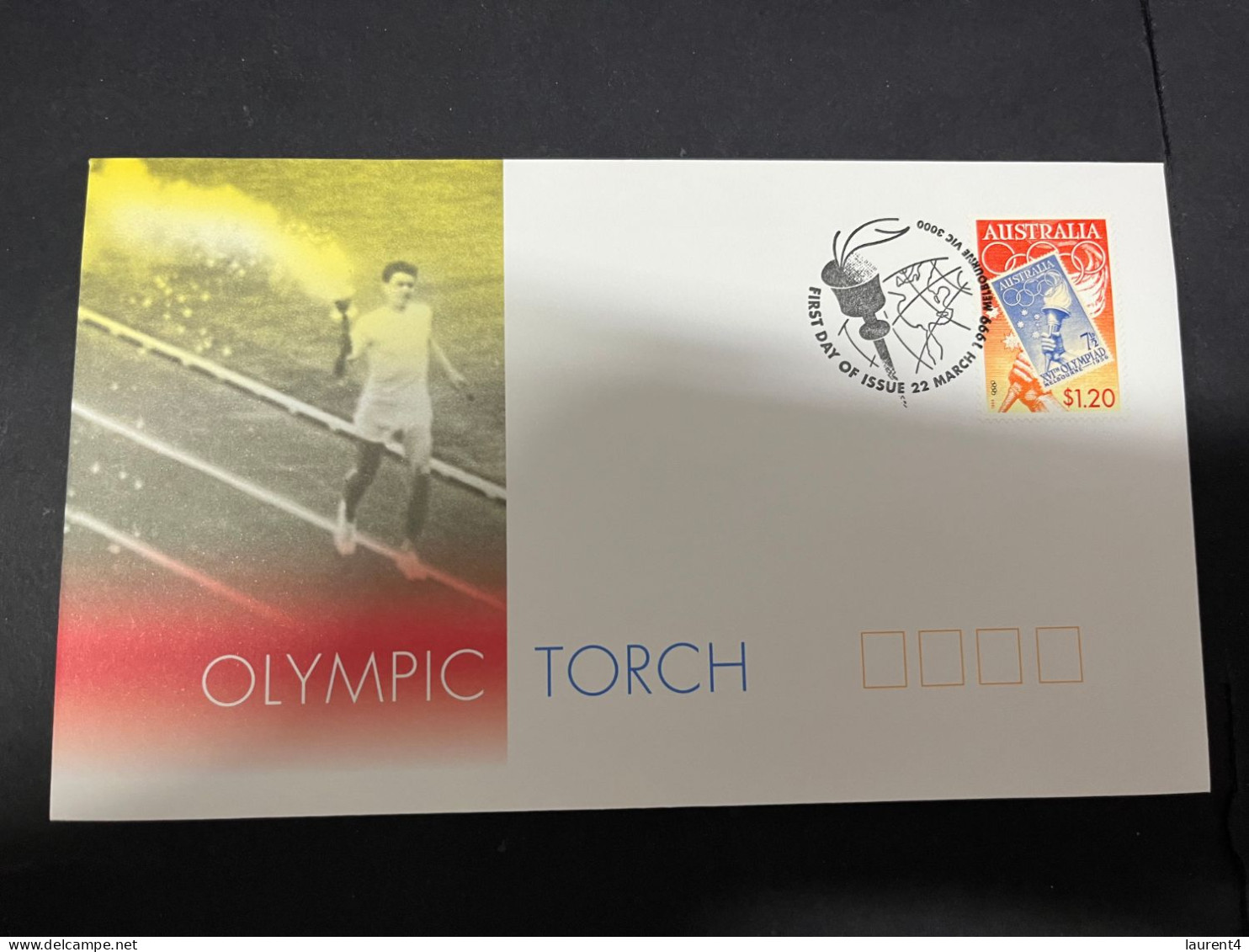 14-5-2024 (5 Z 9) Australia FDC - 1999 - (1 Cover) - Olympic Torch - Premiers Jours (FDC)