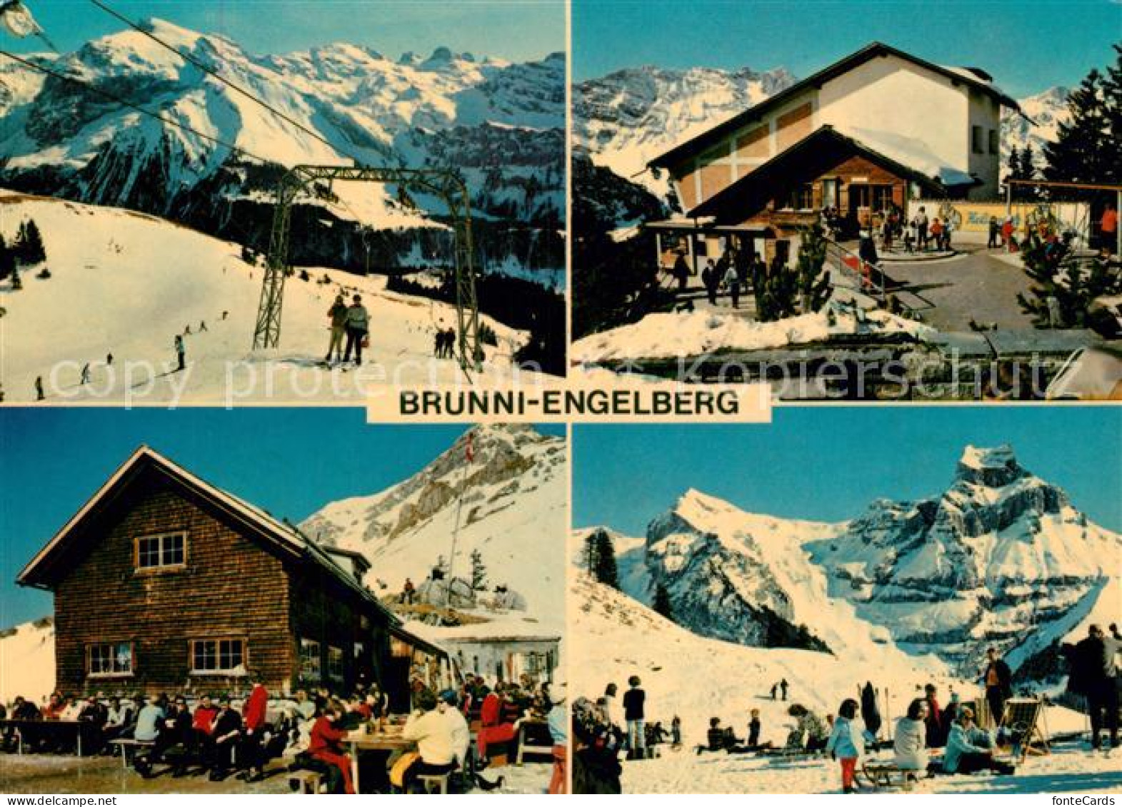 13325917 Brunni Engelberg Bergrestaurant Ristis Wintersportplatz Alpen Brunni En - Sonstige & Ohne Zuordnung