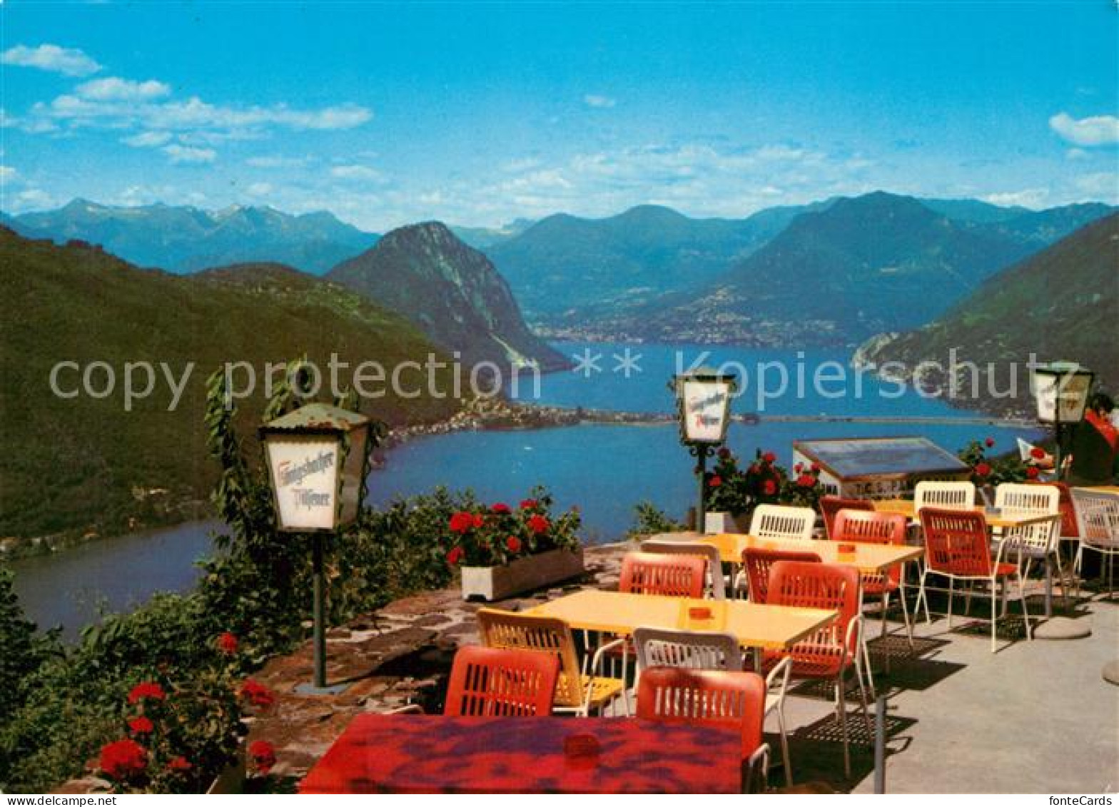 13325897 Serpiano TI Ristorante Funivia Serpiano Lago Di Lugano Luganersee Alpen - Andere & Zonder Classificatie