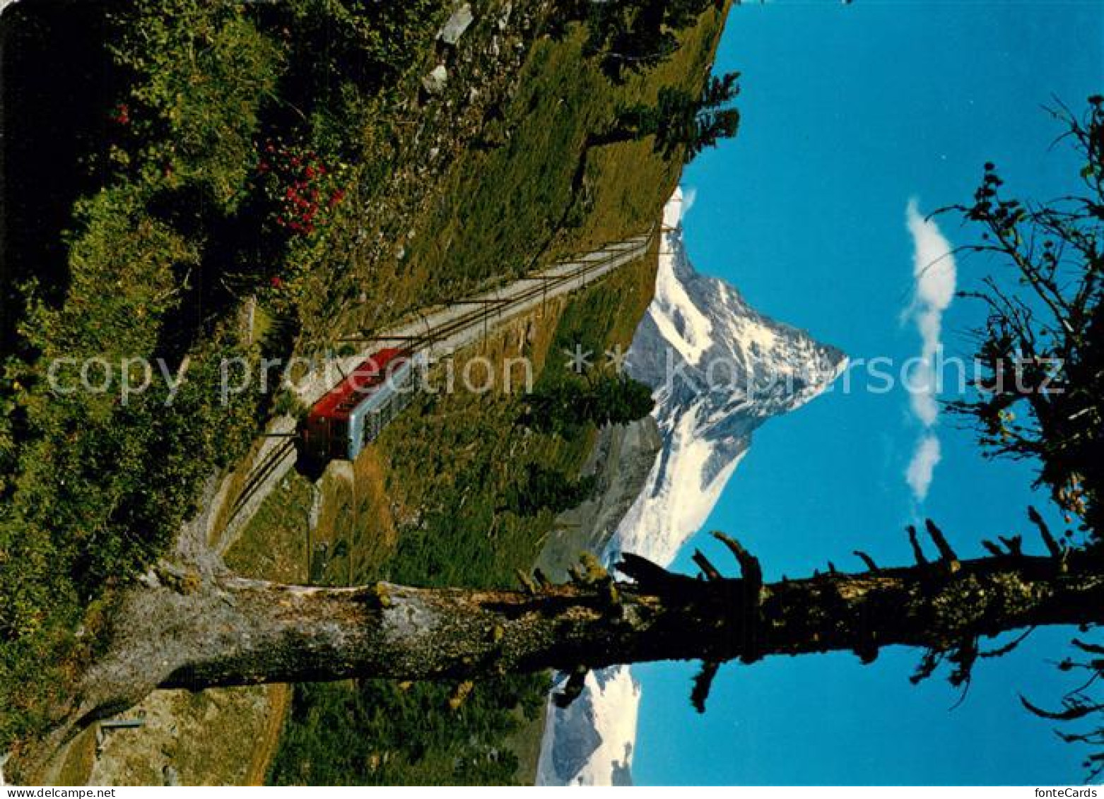 13324559 Gornergrat Zermatt Gornergratbahn Mit Matterhorn Gornergrat Zermatt - Andere & Zonder Classificatie