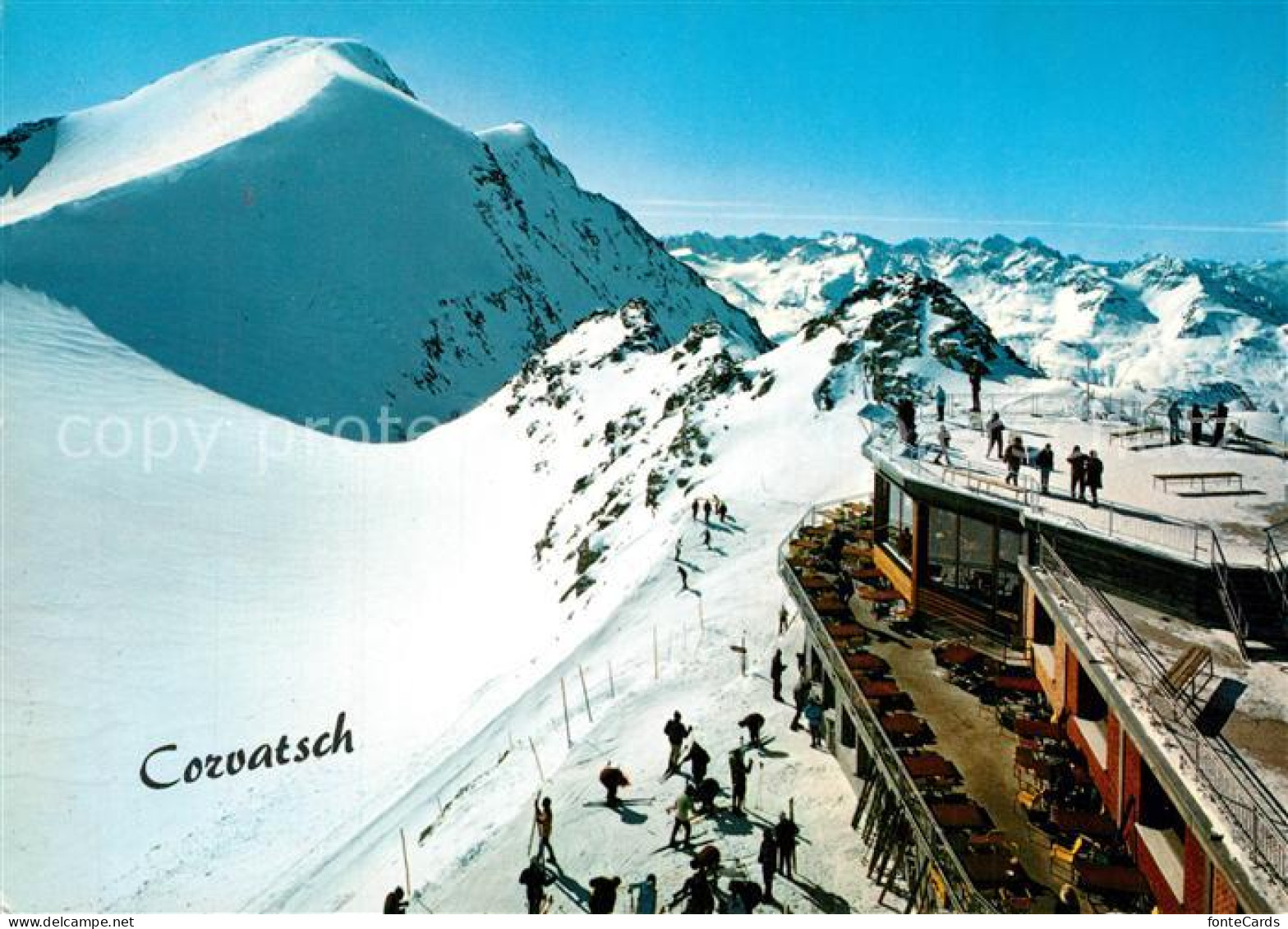 13324557 Corvatsch Silvaplana GR Endstation Dee Corvatschbahn Bergrestaurant Cor - Sonstige & Ohne Zuordnung