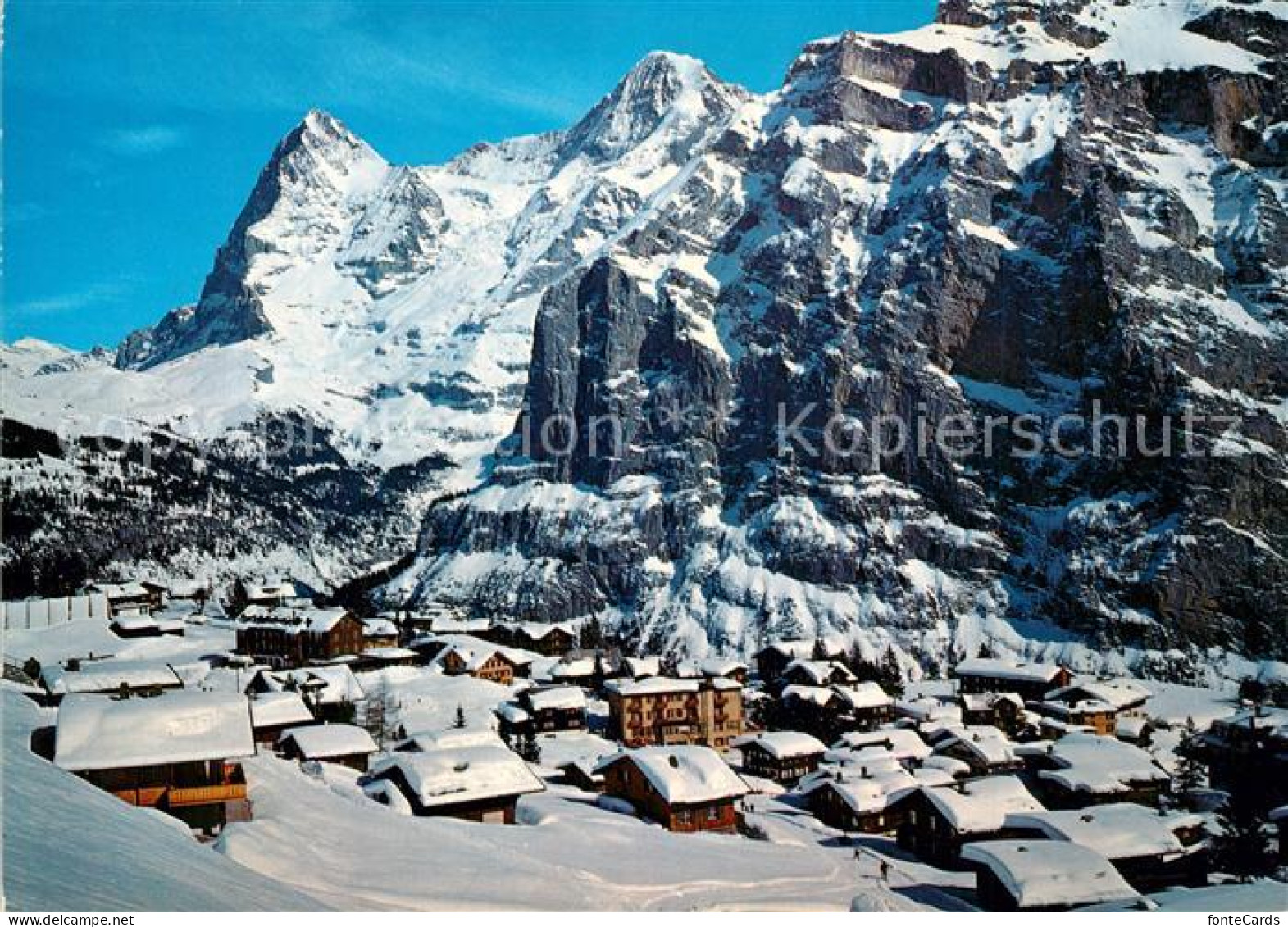 13320839 Muerren BE Eiger Moench Winterlandschaft Muerren BE - Autres & Non Classés