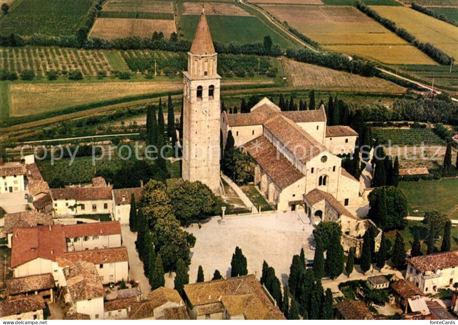 13317587 Aquila TI Basilica Di Poppo Fliegeraufnahme Aquila TI - Other & Unclassified