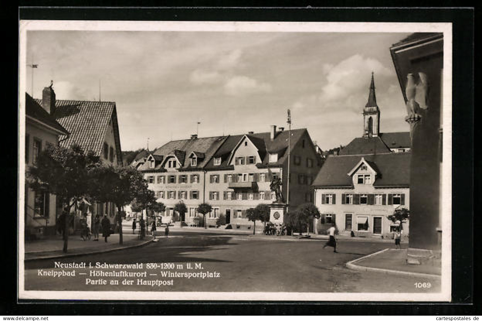 AK Neustadt I. Schwarzwald, Partie An Der Hauptpost  - Andere & Zonder Classificatie