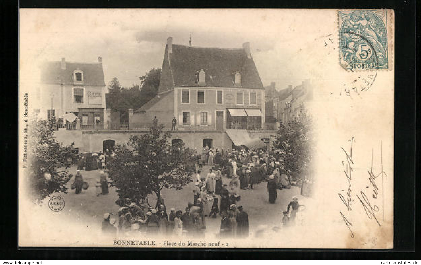 CPA Bonnétable, Place Du Marché Neuf  - Other & Unclassified