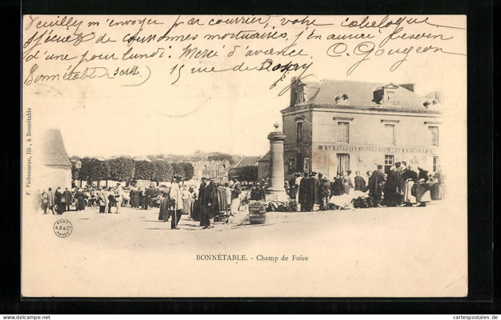 CPA Bonnétable, Champ De Foire  - Autres & Non Classés