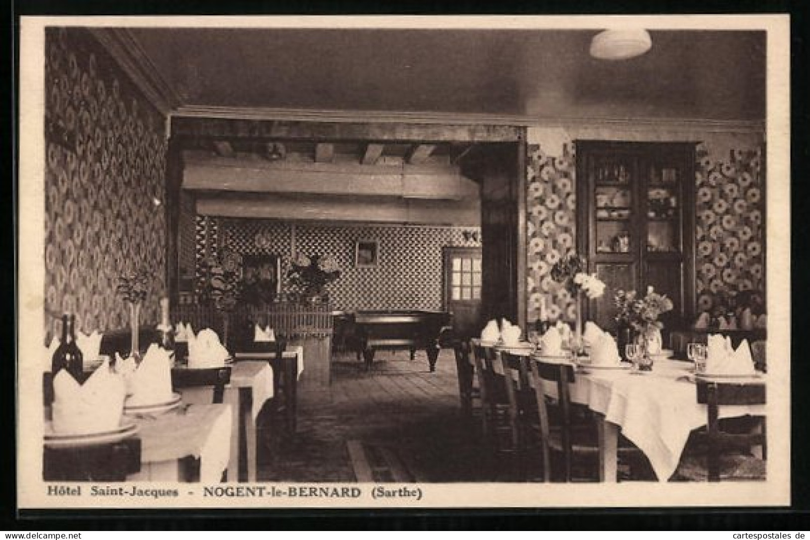 CPA Nogent-le-Bernard, Hotel Saint-Jacques  - Other & Unclassified