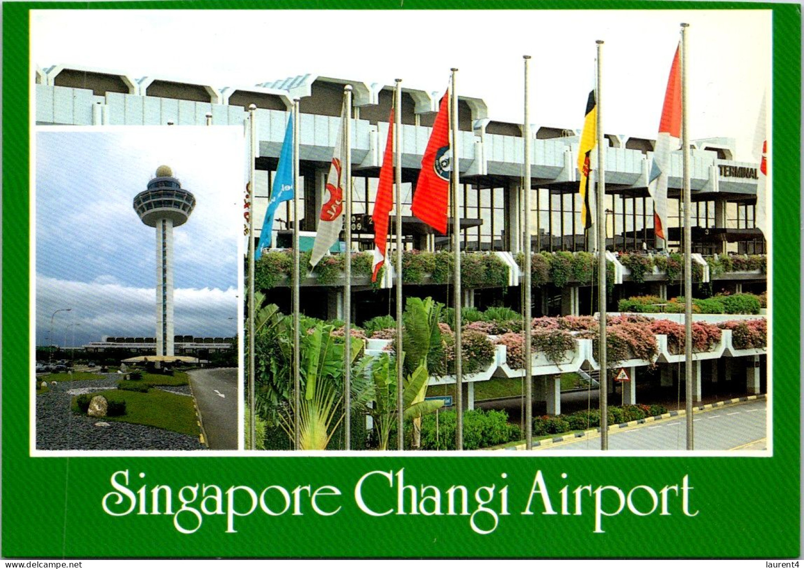 14-5-2024 (5 Z 10) Singapore (mint) Changi Airport Flags - Singapour