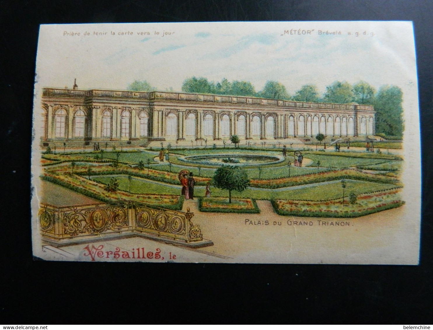 VERSAILLES                 CARTE TRANSPARENTE METEOR                   PALAIS DU GRAND TRIANON - Versailles (Château)