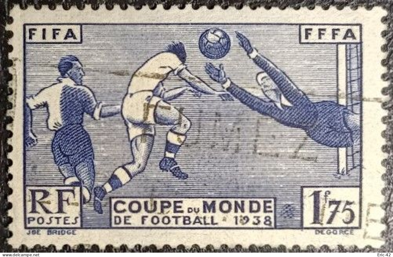 FRANCE Y&T N° 396. 1F75 Outremer. Coupe Mondiale De Football à Paris. Cachet Publicitaire. T.B... - Oblitérés