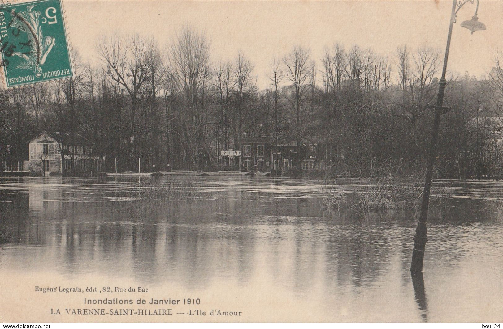 LA VARENNE SAINT HILAIRE  INONDATIONS DE JANVIER 1910  CPA  CIRCULEE - Autres & Non Classés