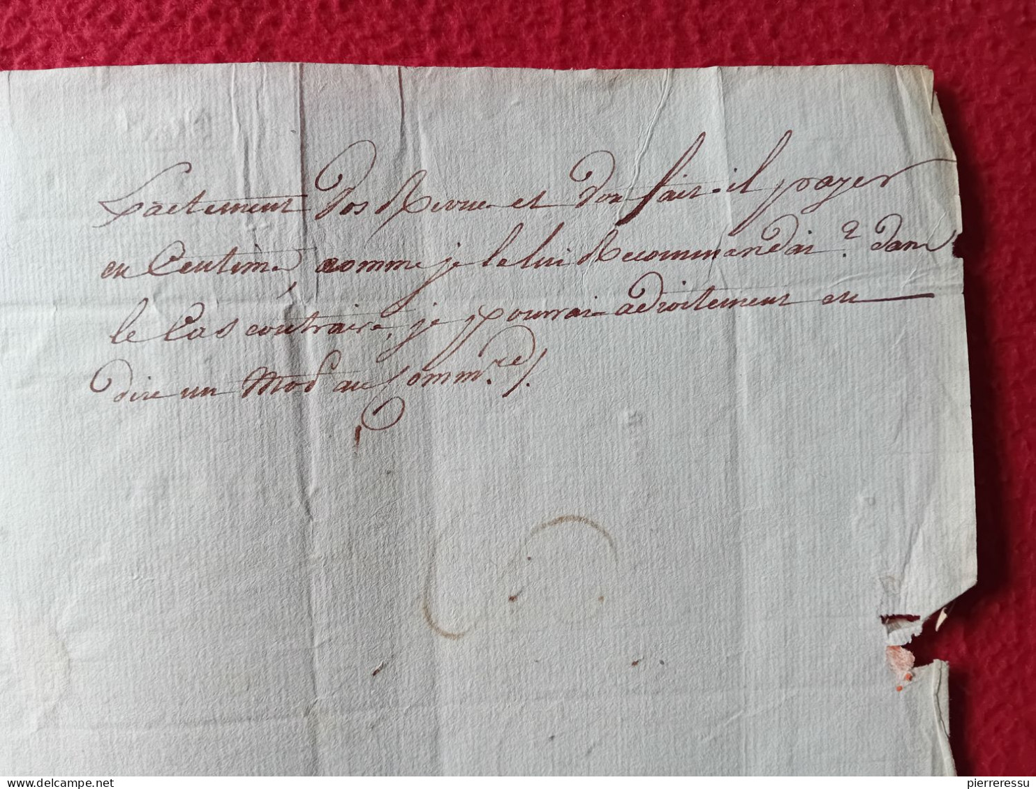 LETTRE DE PENOT QUARTIER MAITRE 9 DIVISION CANONNIERS GARDES COTES DE MONTPELLIER A D AIGALLIER MAJOR A NIMES 1804 - Documents Historiques