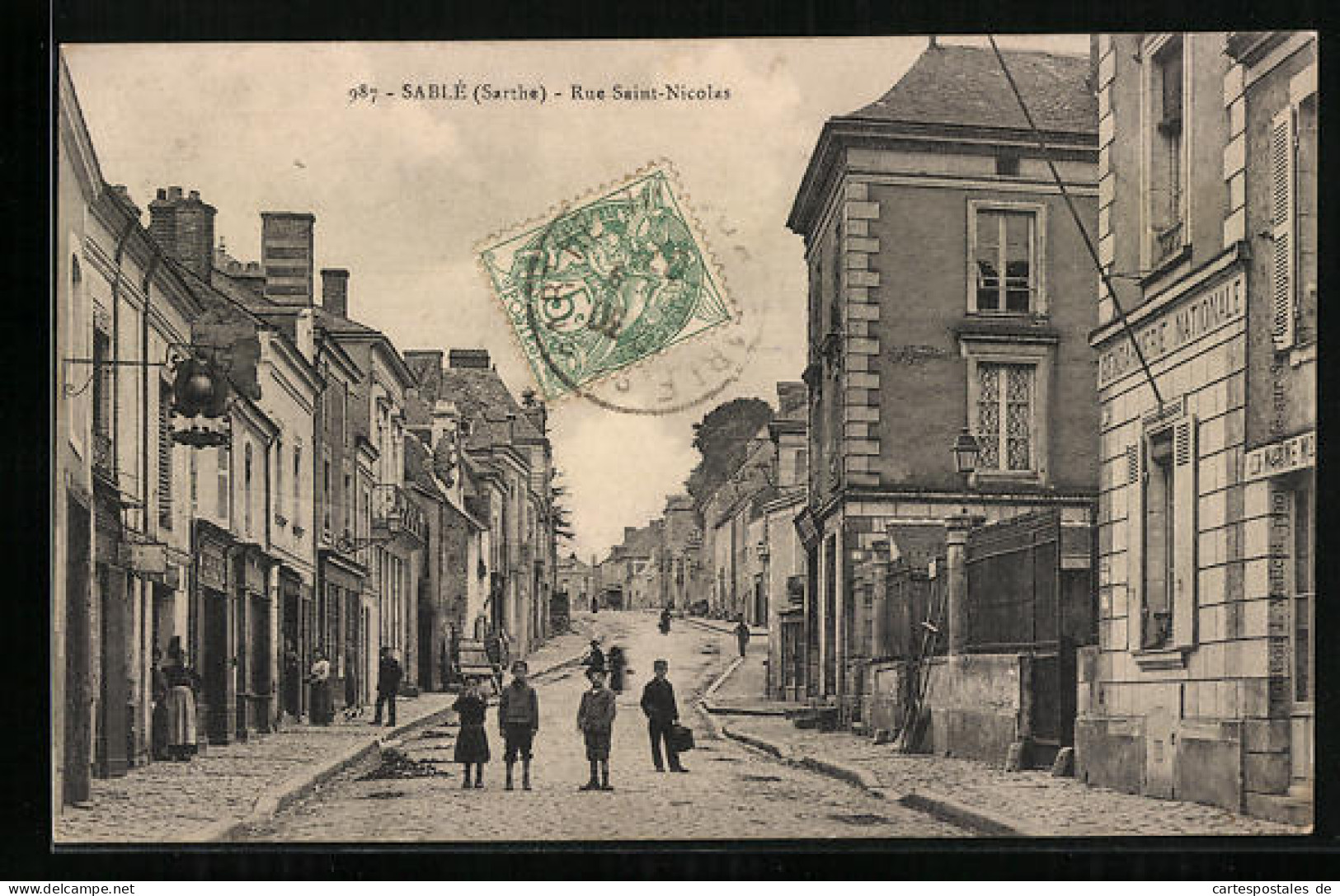 CPA Sablé, Rue Saint-Nicolas  - Autres & Non Classés