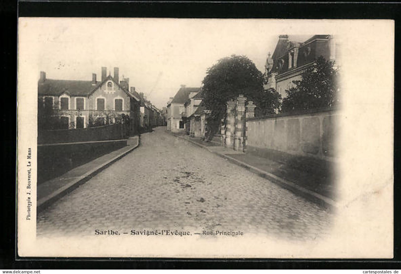 CPA Savigné-l'Évéque, Rue Principale  - Andere & Zonder Classificatie