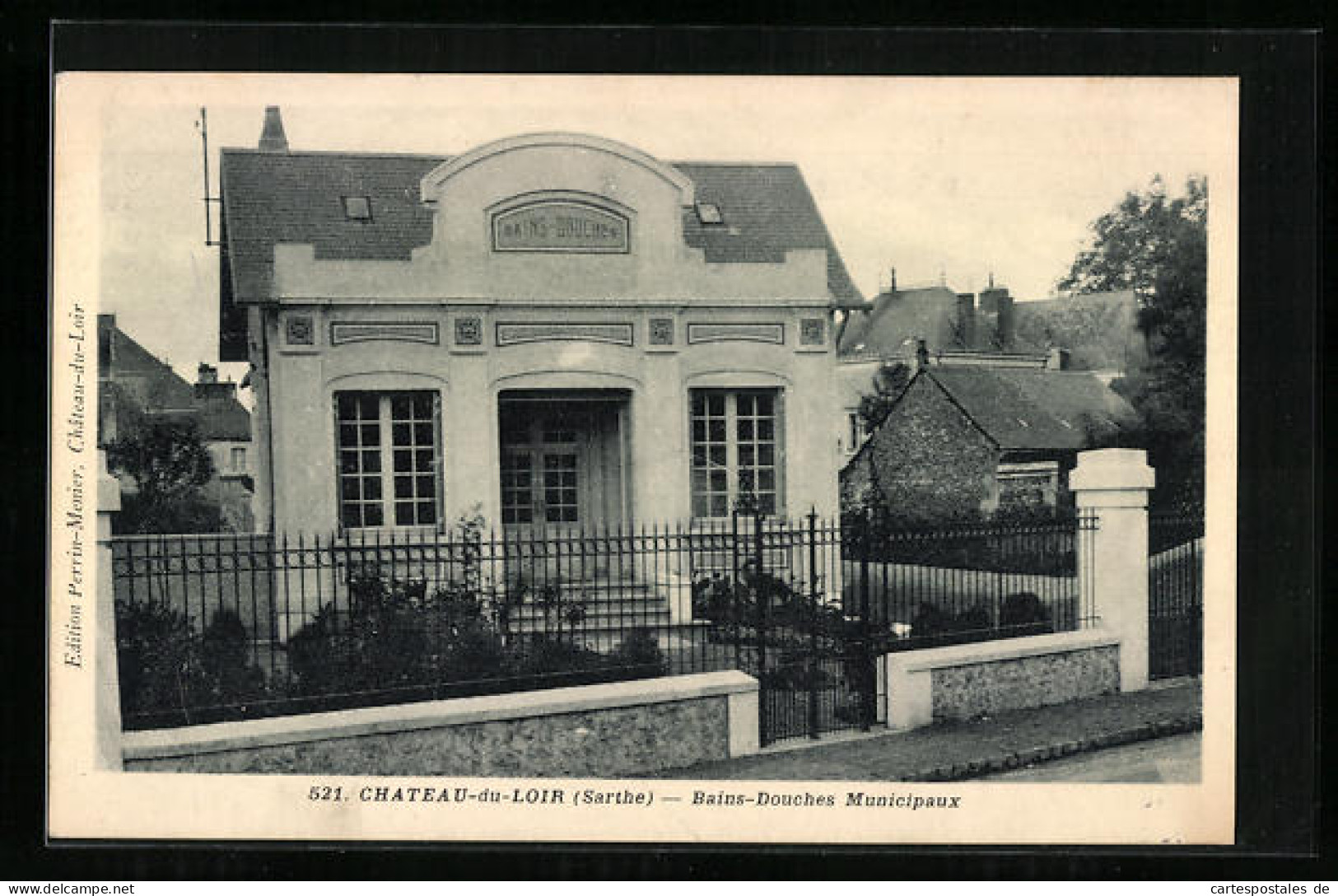 CPA Chateau-du-Loir, Bains-Douches Municipaux  - Chateau Du Loir